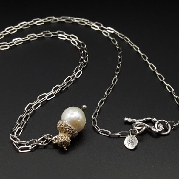 Acorn Pearl Necklace